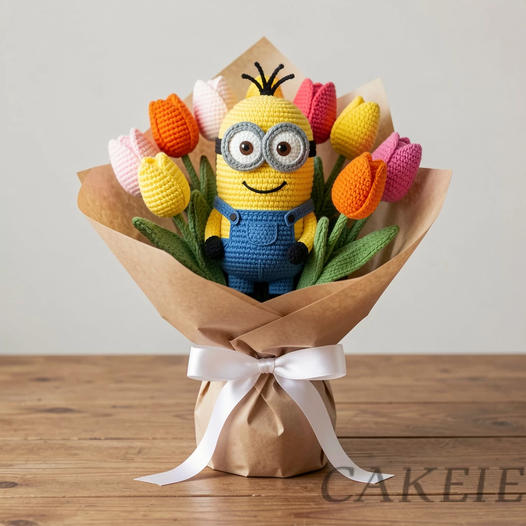 Minion Crochet Flower Bouquet